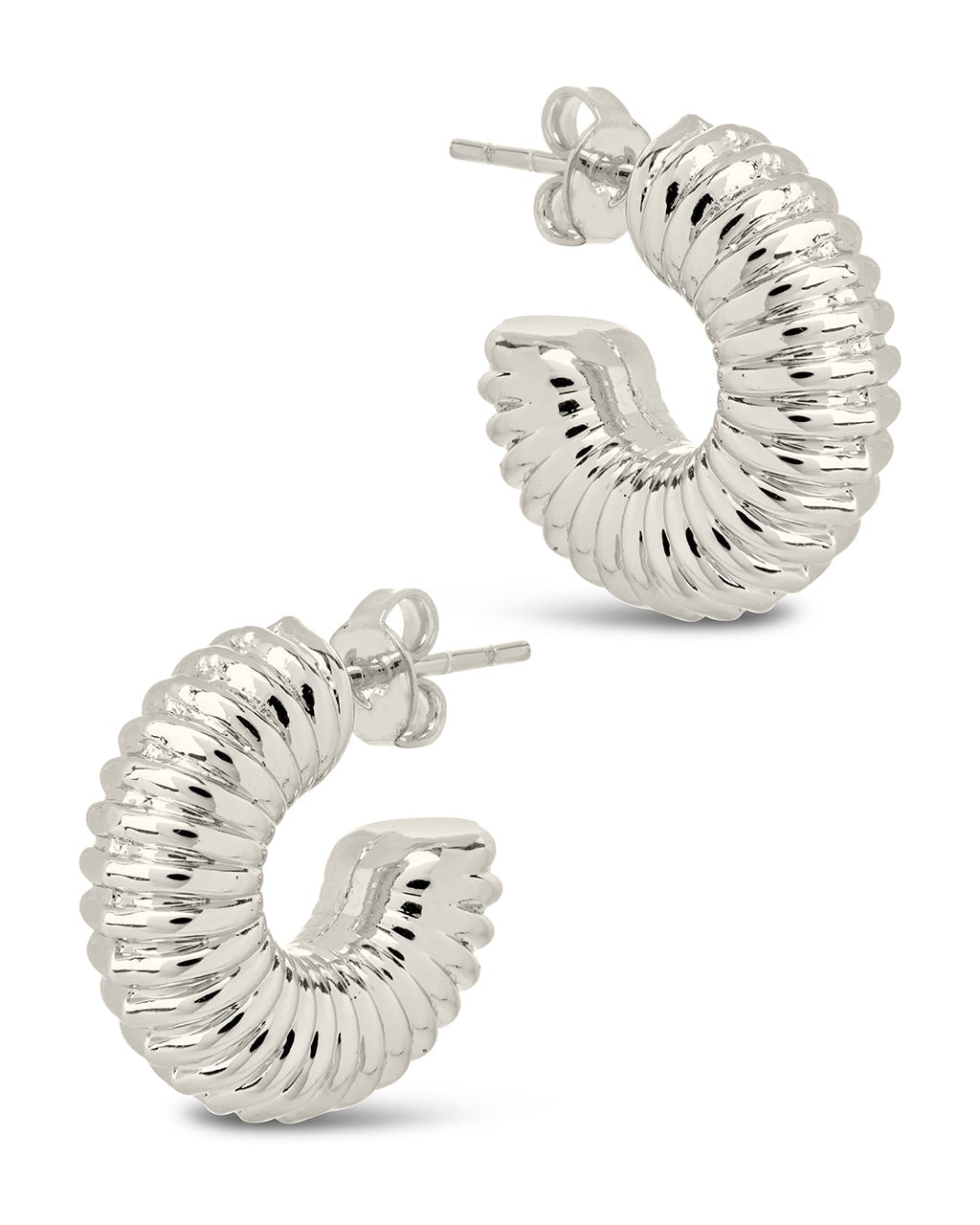 Dakota Hoops Earring Sterling Forever 