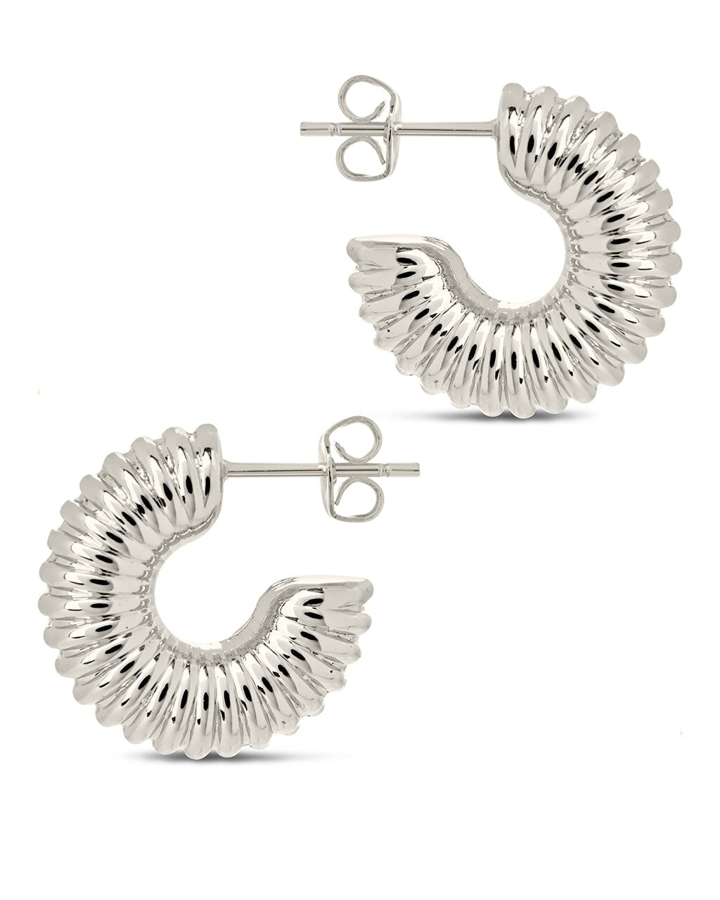 Dakota Hoops Earring Sterling Forever 