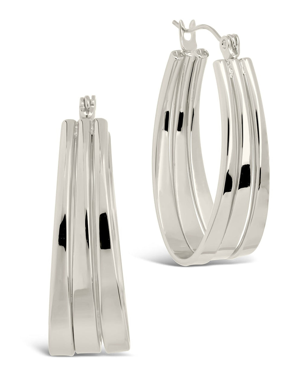Aerin Hoops Earring Sterling Forever Silver 