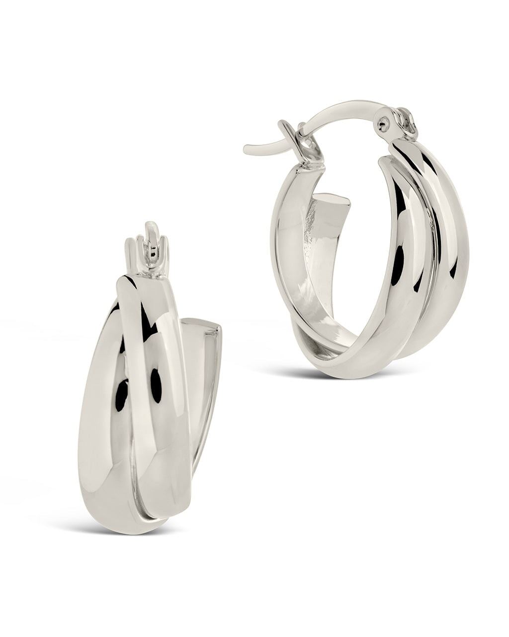Claire Hoops Earring Sterling Forever Silver 