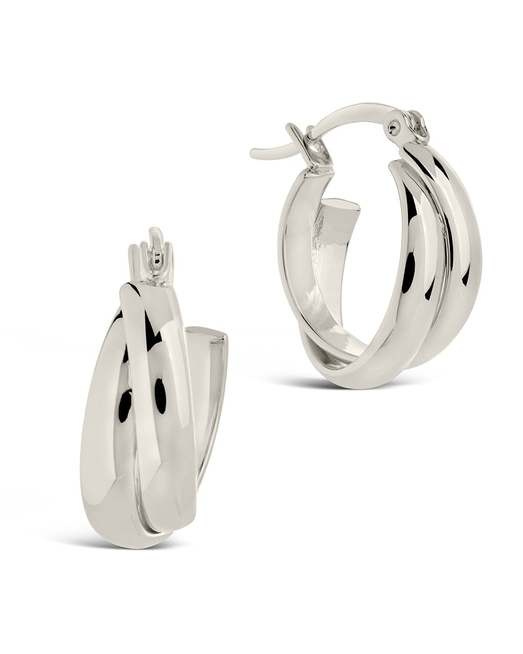Claire Twist Hoop Earrings - Sterling Forever