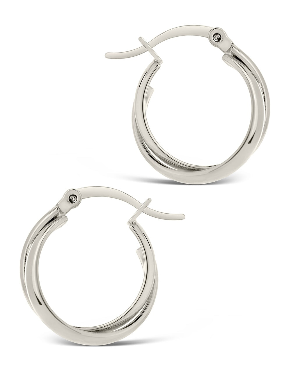 Claire Twist Hoop Earrings - Sterling Forever