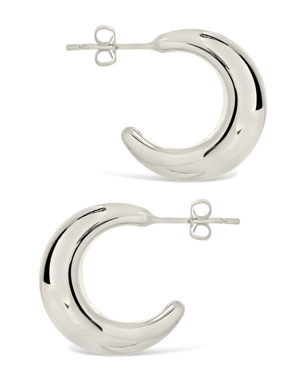 Eclipse Hoops Earring Sterling Forever 