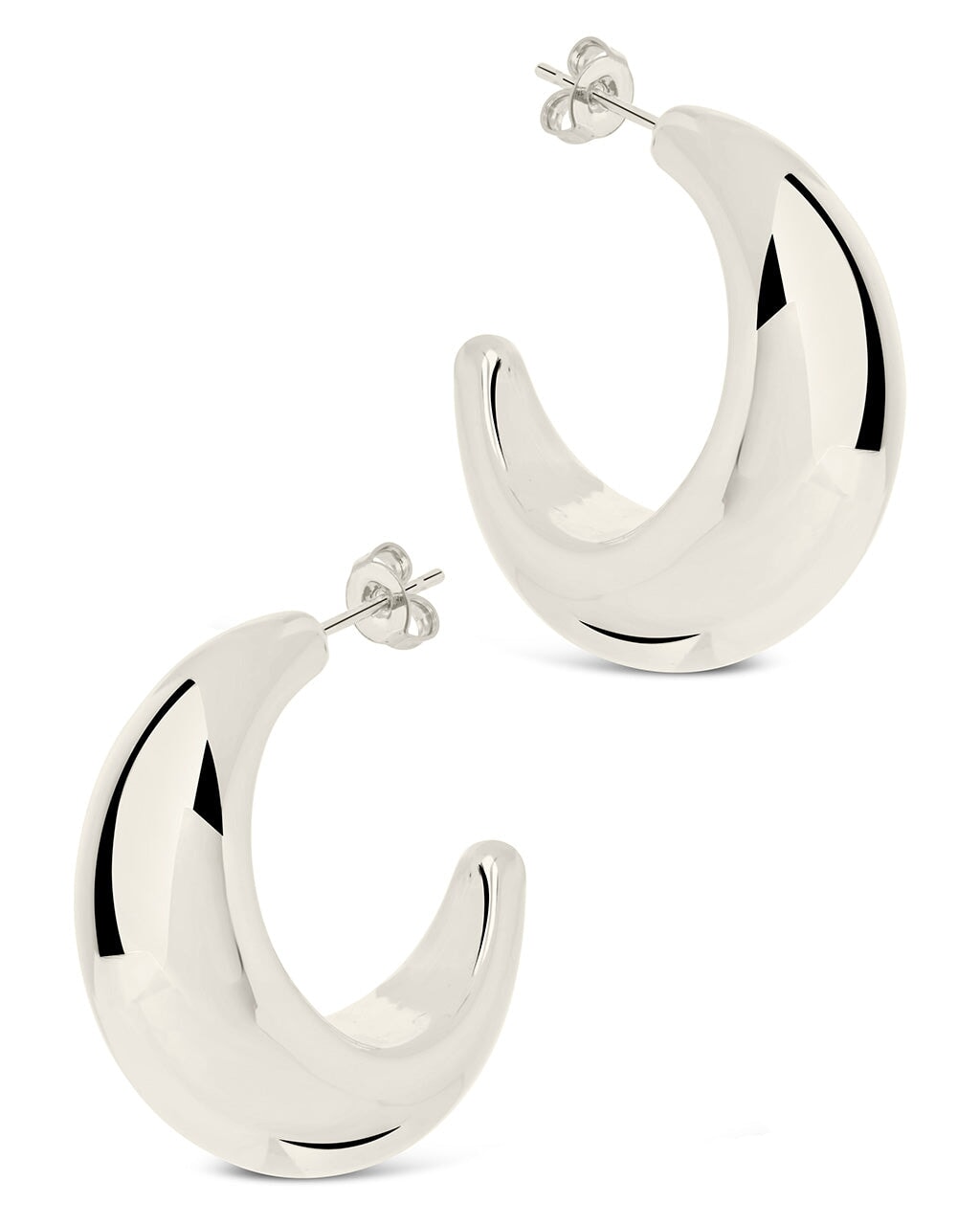 Eclipse Hoops Earring Sterling Forever 