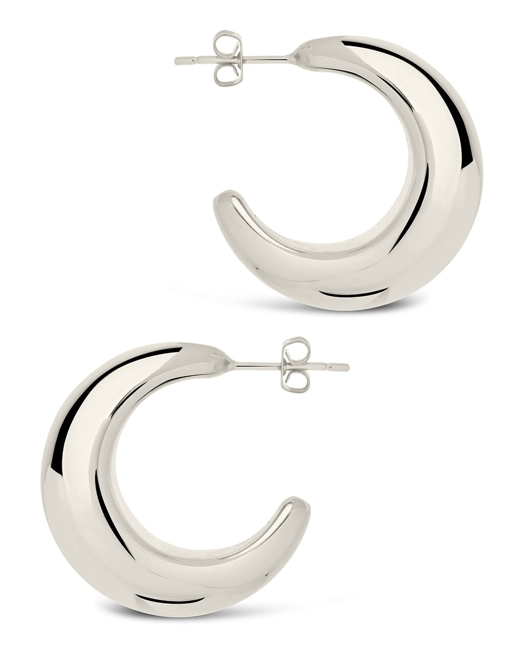 Eclipse Hoops Earring Sterling Forever 
