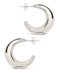 Eclipse Hoops Earring Sterling Forever 