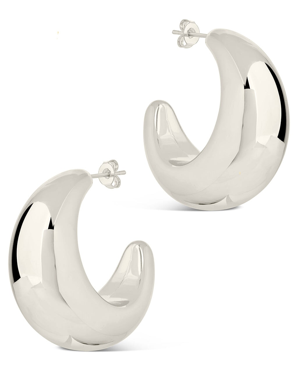 Eclipse Hoops Earring Sterling Forever 