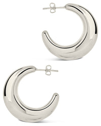 Eclipse Hoops Earring Sterling Forever 