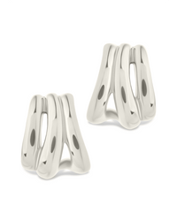 Triple Row Beatrix Statement Hoop - Sterling Forever