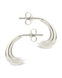Triple Row Beatrix Statement Hoop - Sterling Forever