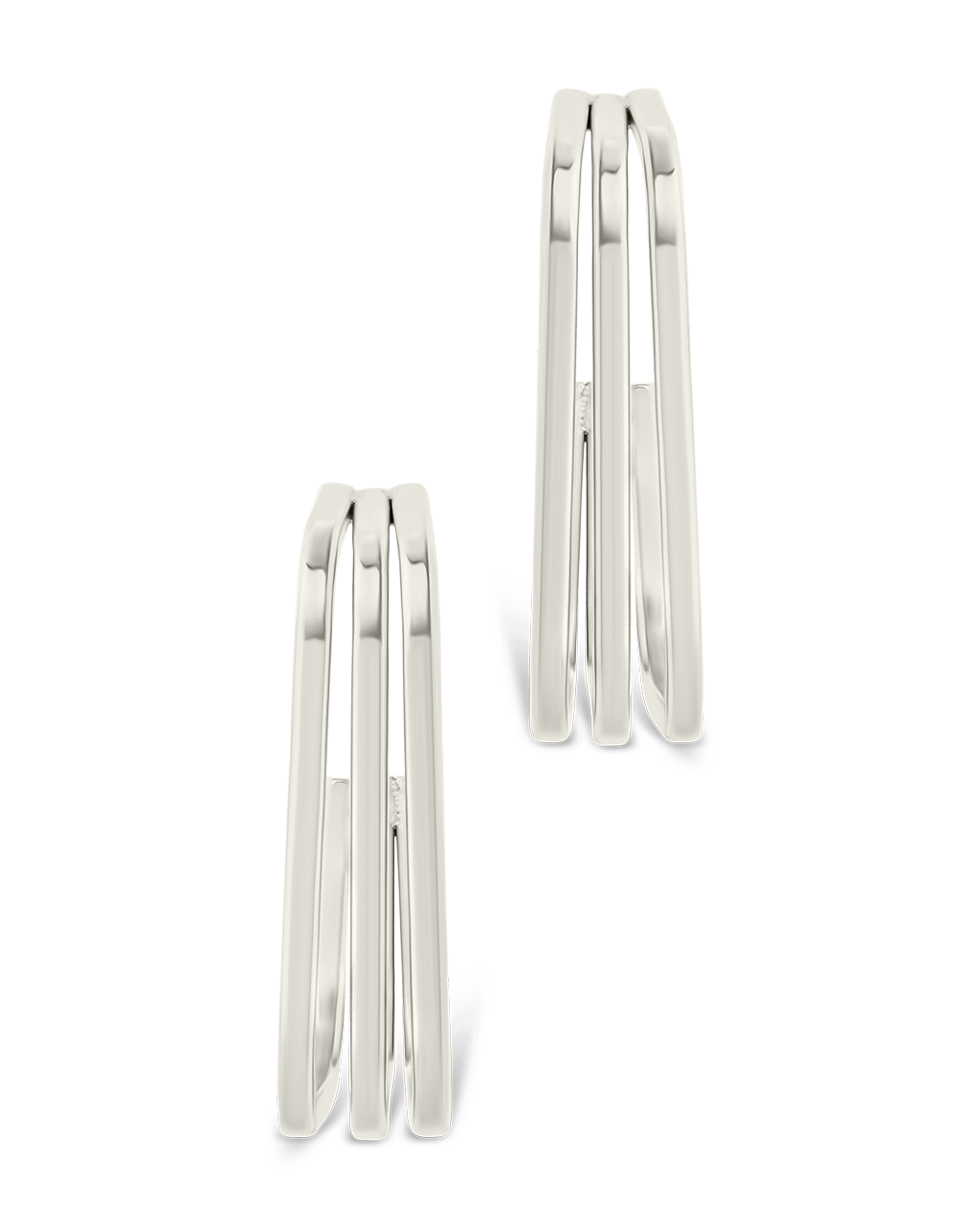 Square Prong Davina Hoop