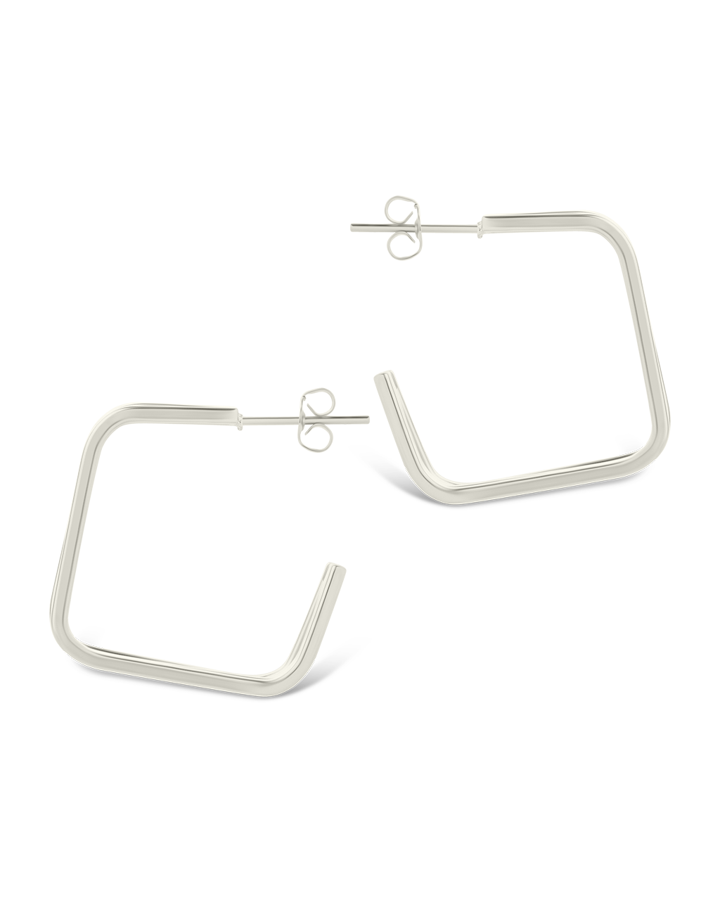 Square Prong Davina Hoop