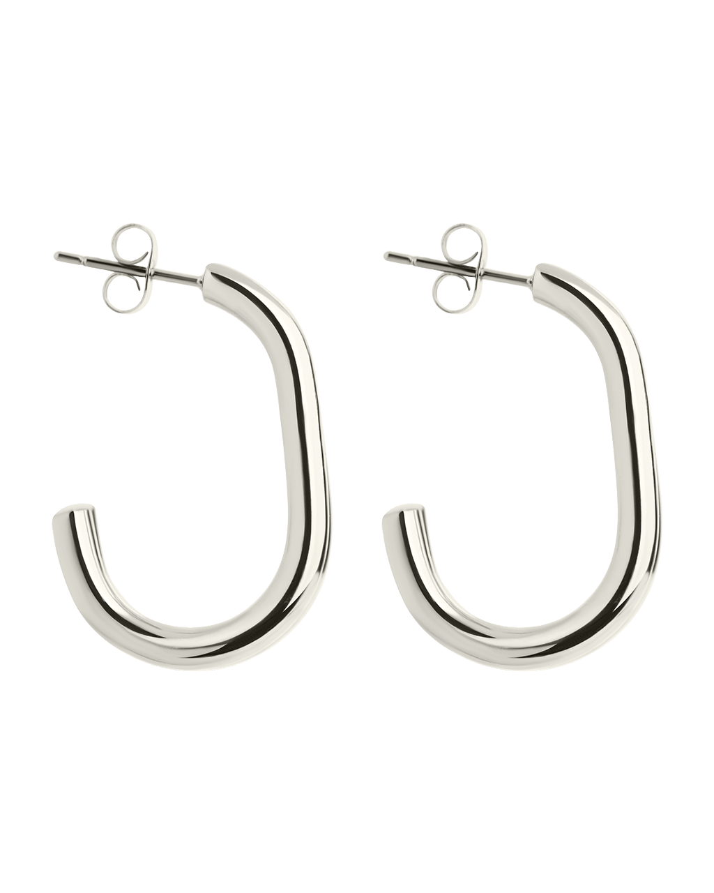 Double Prong Vienna Hoop - Sterling Forever