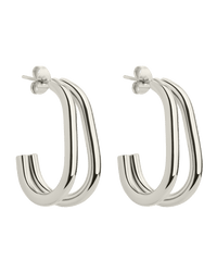 Double Prong Vienna Hoop - Sterling Forever