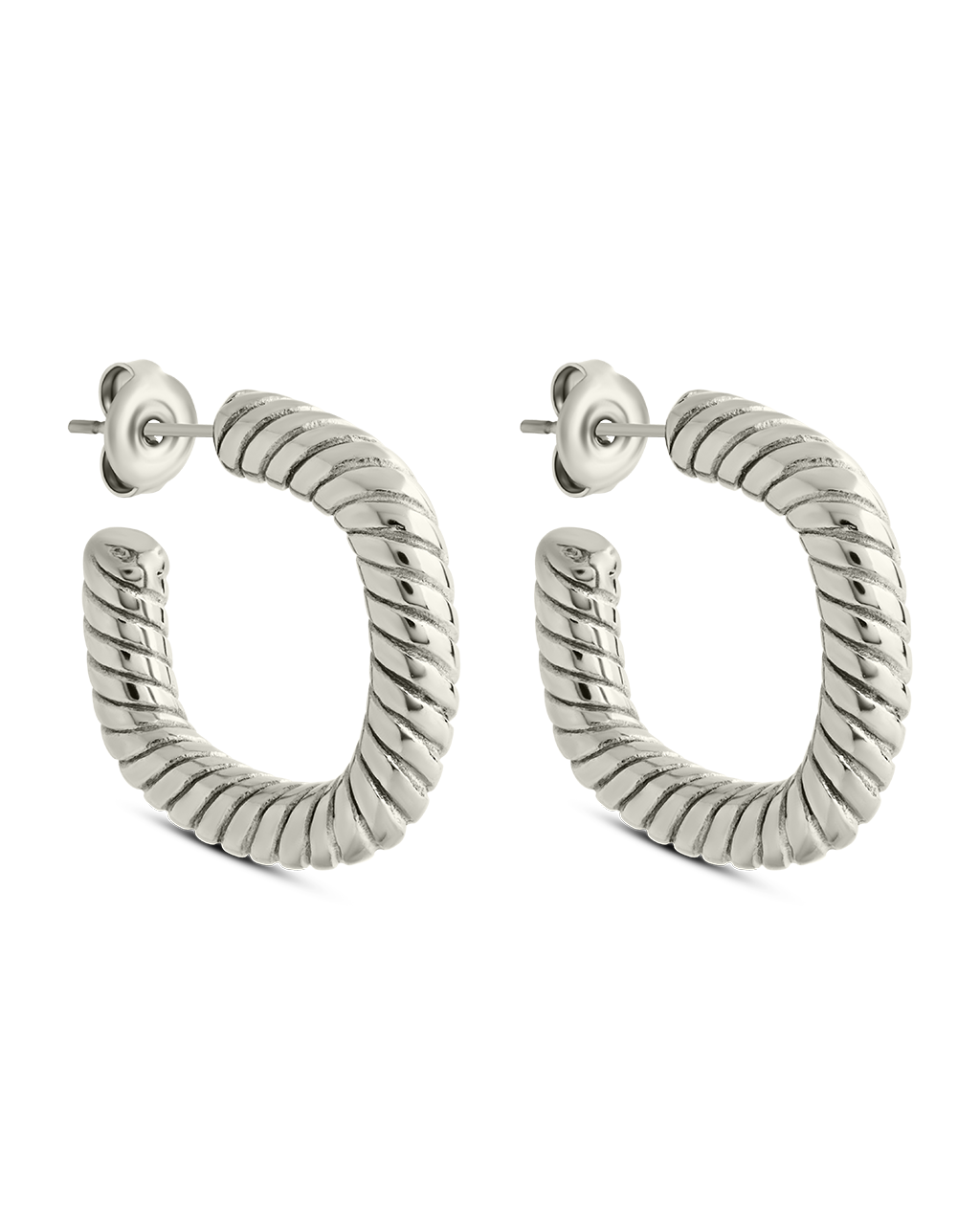Quincy Twisted Hoop Earrings