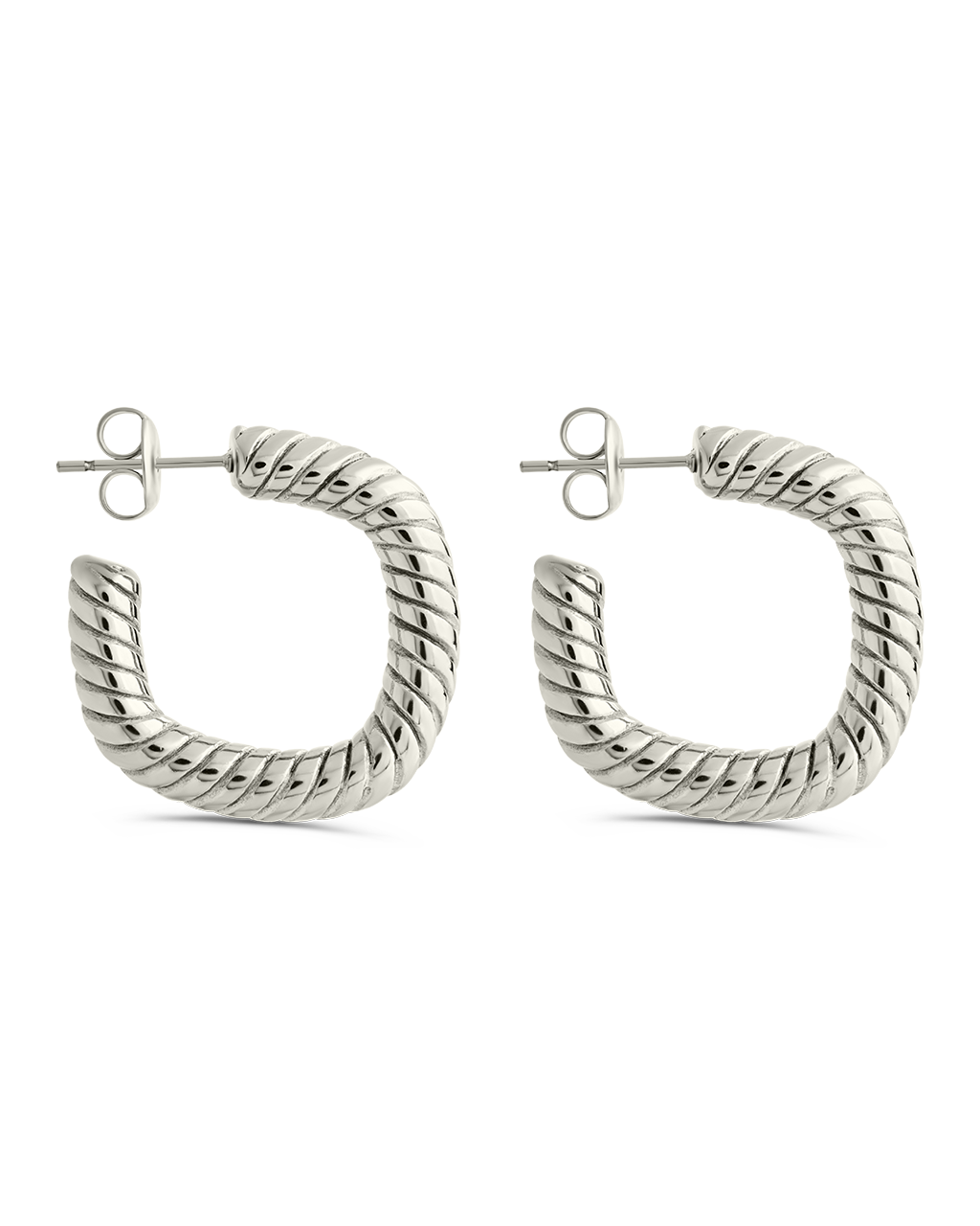 Quincy Twisted Hoop Earrings