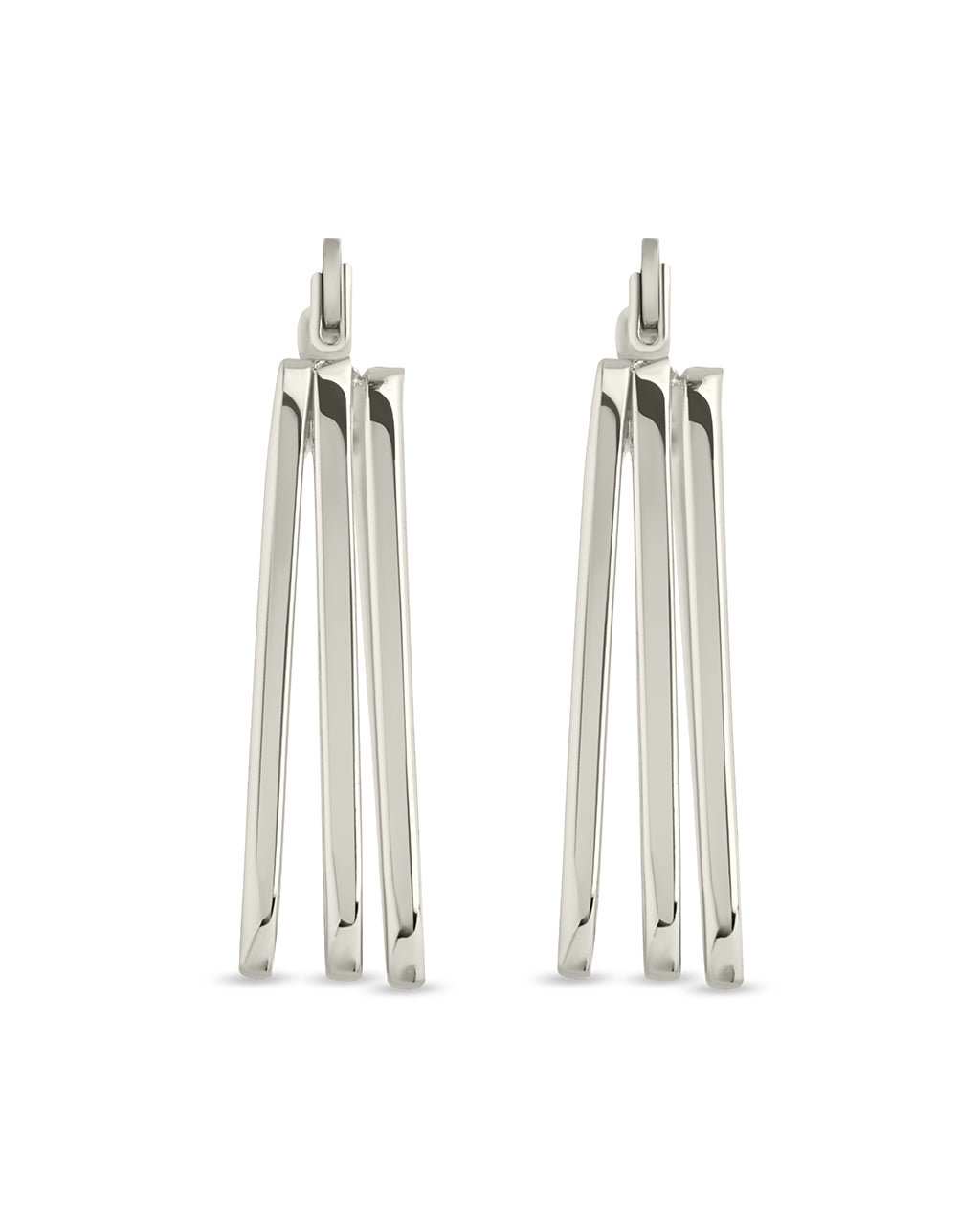 Belinda Textured Square Earrings - Sterling Forever