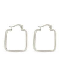 Belinda Textured Square Earrings - Sterling Forever
