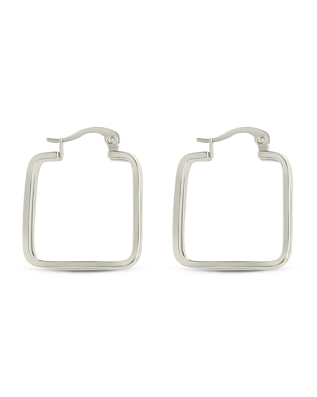 Belinda Textured Square Earrings - Sterling Forever
