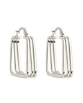 Belinda Textured Square Earrings - Sterling Forever
