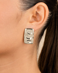 Monet Molten Metal Bar Stud Earrings - Sterling Forever