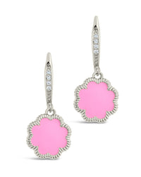 Rose Petal Short Drop Earrings Earring Sterling Forever 