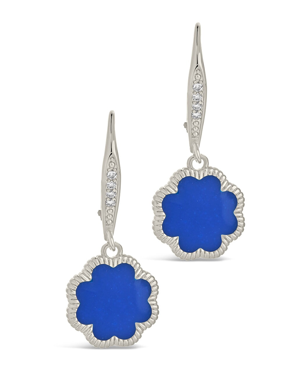 Rose Petal Short Drop Earrings Earring Sterling Forever 