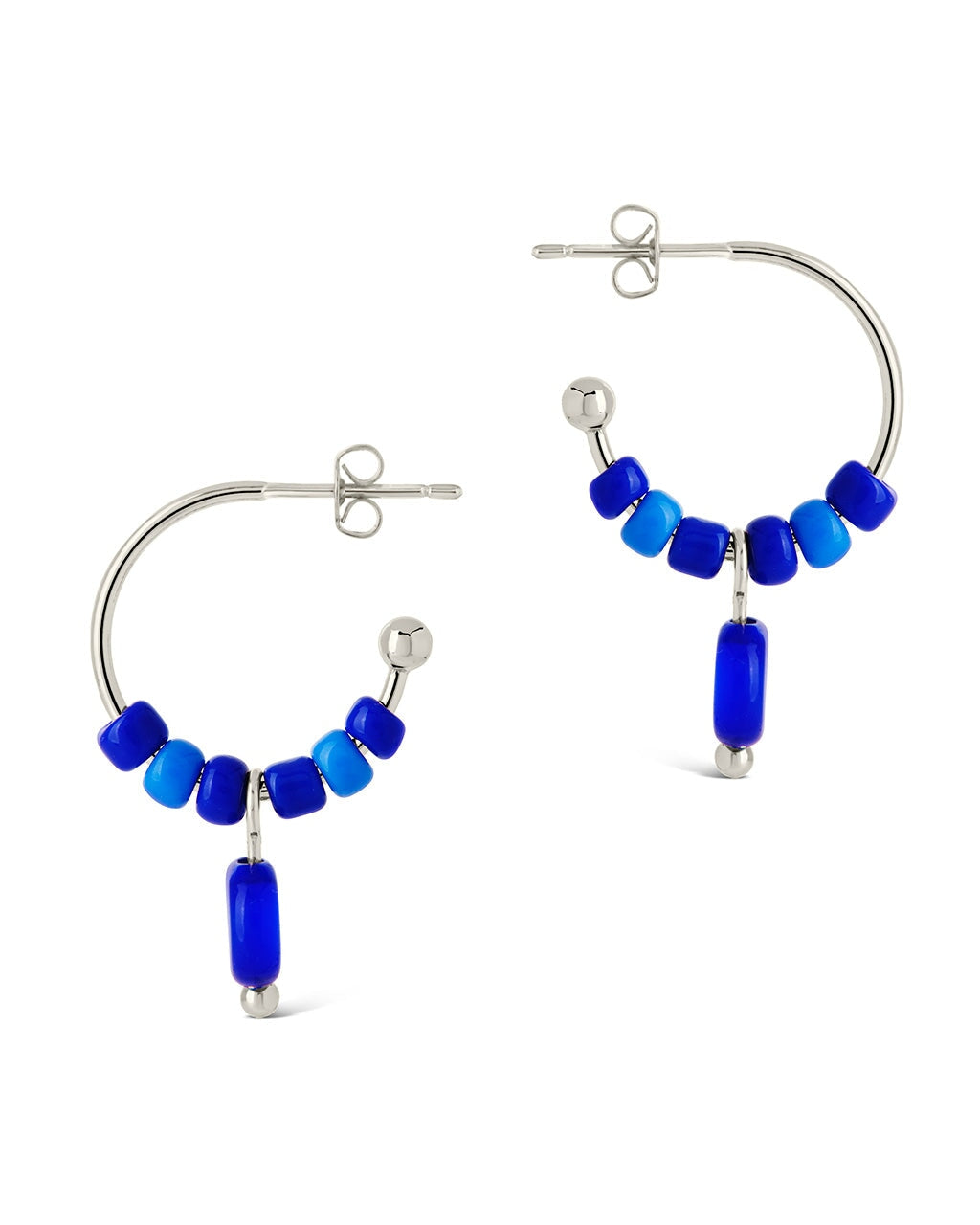 Sibyl Evil Eye Beaded Hoop Earrings Earring Sterling Forever 