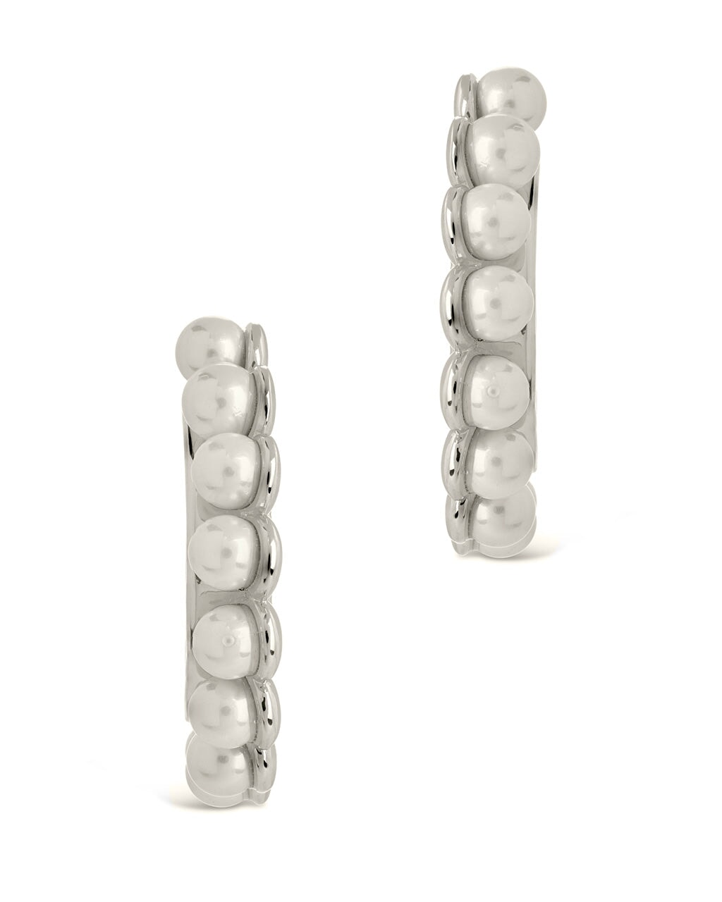 Pearl Bubble Hoops Earring Sterling Forever 