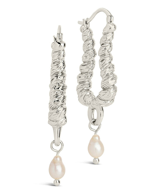 Sylvie Statement Hoops Earring Sterling Forever Silver 