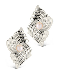 Fantaise Pearl Statement Stud Earrings - Sterling Forever