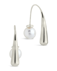 Heidi Pearl Threader Earrings - Sterling Forever