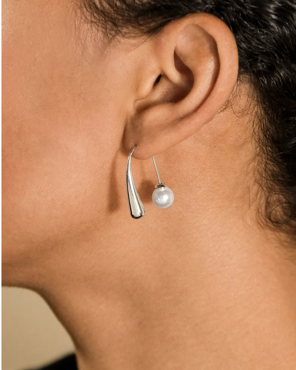 Heidi Pearl Threader Earrings - Sterling Forever