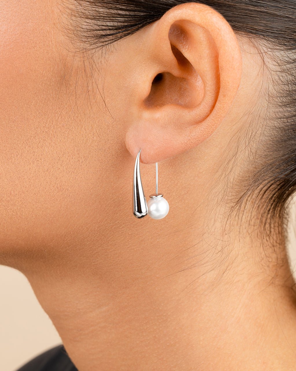 Heidi Pearl Threader Earrings - Sterling Forever