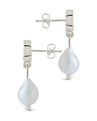 Penny CZ & Pearl Cluster Studs - Sterling Forever