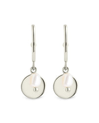 Morgan Pearl & Disk Dangle Earrings - Sterling Forever
