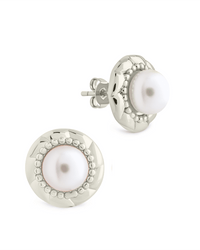 Eudora Pearl Studs - Sterling Forever