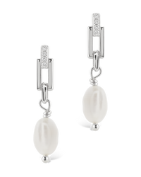 Cecelia Linked Pearl Drop Earrings