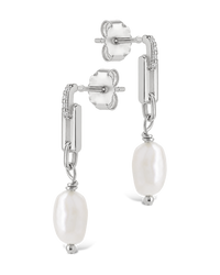 Cecelia Linked Pearl Drop Earrings