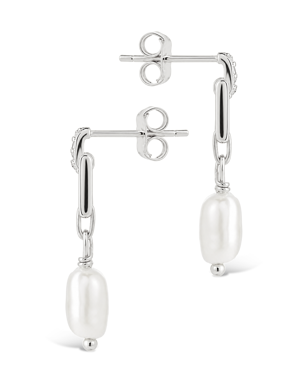 Cecelia Linked Pearl Drop Earrings