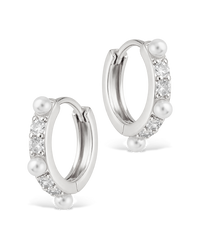Kristina Pearl & CZ Hoops