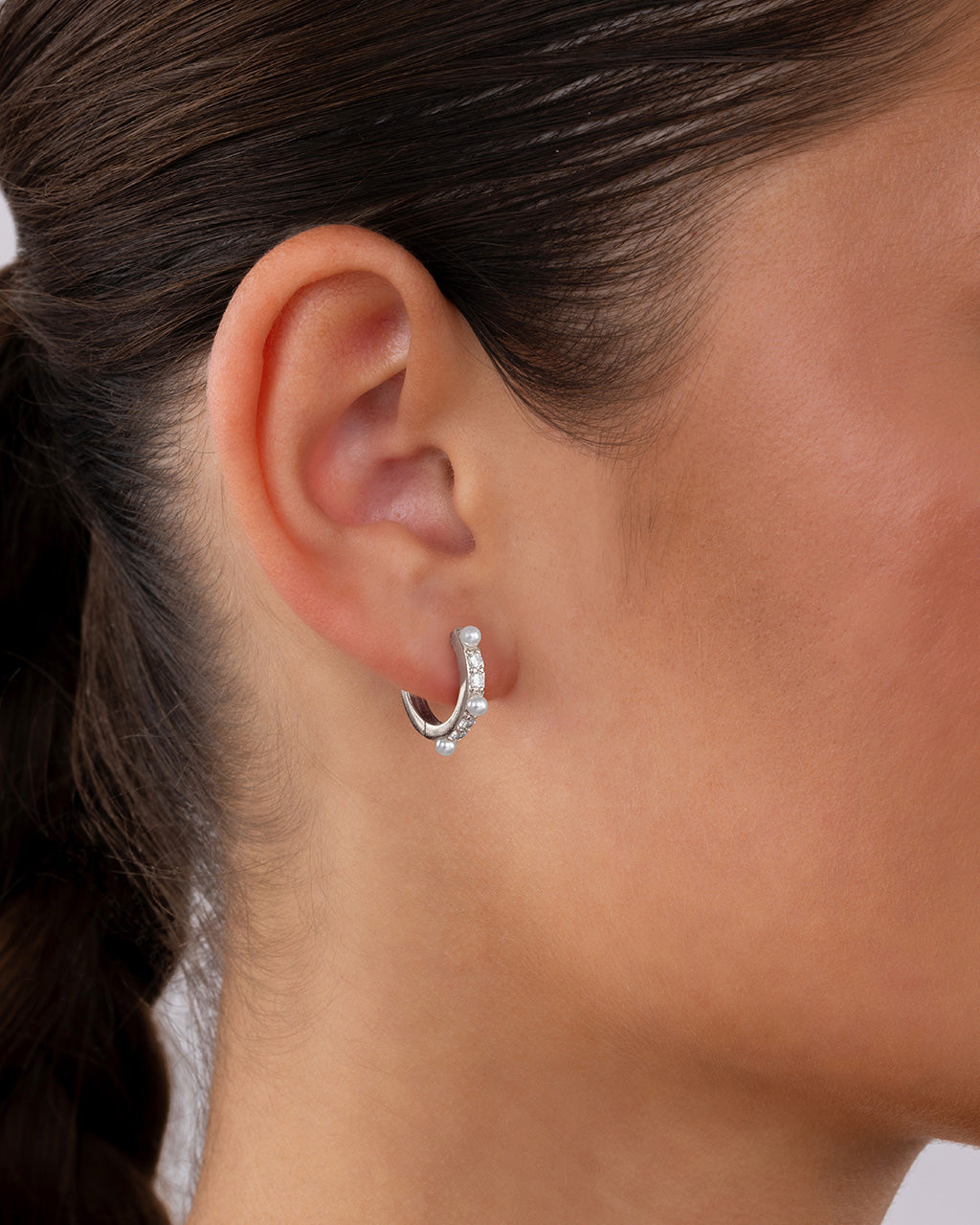Kristina Pearl & CZ Hoops