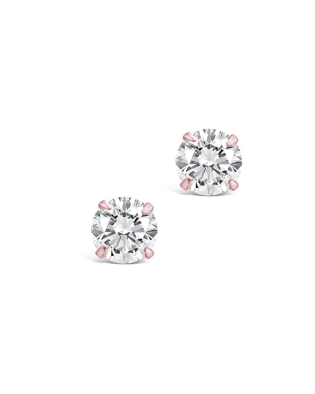 Sterling Silver 4mm CZ Stud Earrings - Sterling Forever