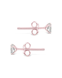Sterling Silver 4mm CZ Stud Earrings - Sterling Forever