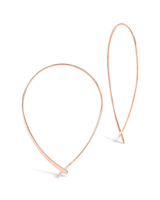 Delicate Threader Hoop Earrings