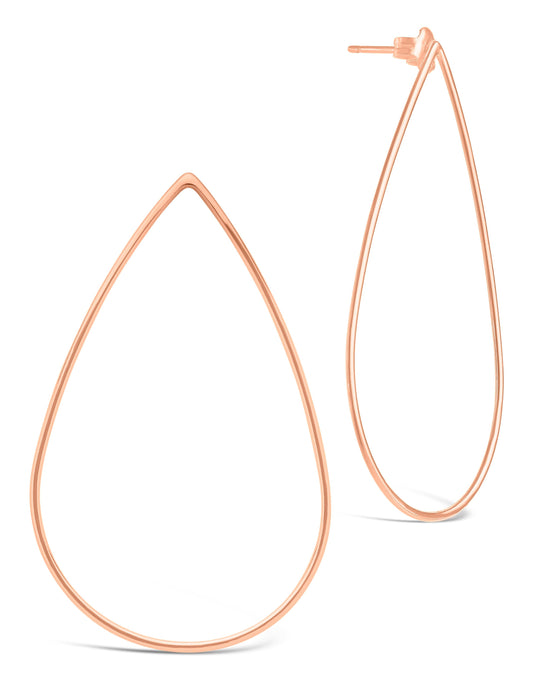 Teardrop Stud Earrings