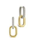 Kaiya Two-Tone Pavé Link Earrings