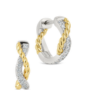 Sonia Two-Tone Twist Hoops