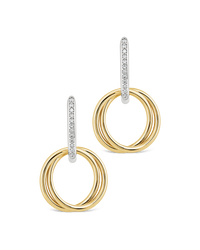Interlock Two-Tone Hoops