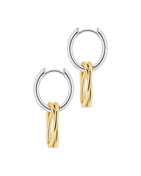 Interlock Two-Tone Hoops